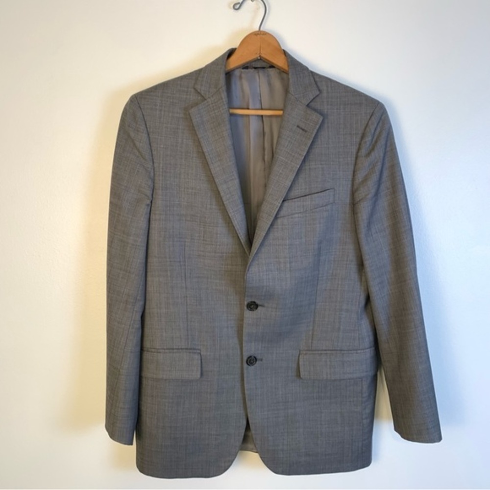 Brooks Brothers Fitzgerald Fit Gray Plaid Blazer Jacket Sport Coat Flawed 38R